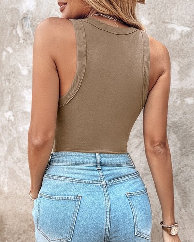 Women Ribbed Built in Bra Camisole Vest With Shelf Tank Blouse Tee Shirt Tops UK - Picture 34 of 42