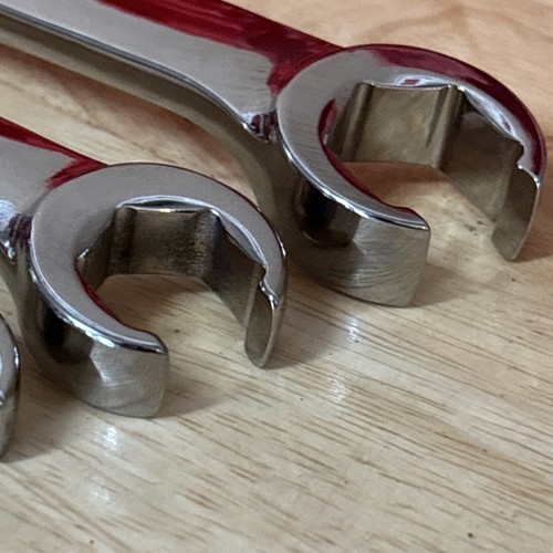 Snap On SAE Line Flare Nut Wrench Set 5pc 1/4" to 13/16" W/Tray RXFS605B USA - Picture 8 of 15