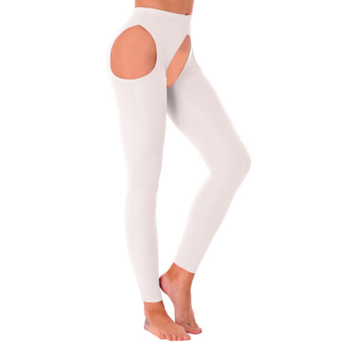 Damen Glanz Strumpfhose Glossy High Waist Tights Yoga Sport Hose Strümpfe Sexy - Bild 78 von 108