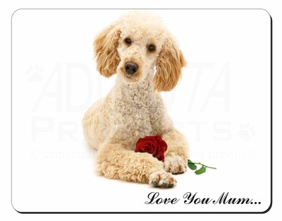 Labradoodle+Rose 'Love You Mum' Computer Mouse Mat Christmas Gift I AD-LD2RlymM Labradoodle+Rose 'Love You Mum' Computer Mouse Mat Christmas Gift I AD-LD2RlymM