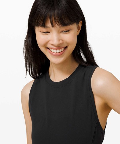 NWT Lululemon All Aligned Midi Dress in Black Size 6 - Picture 2 of 6