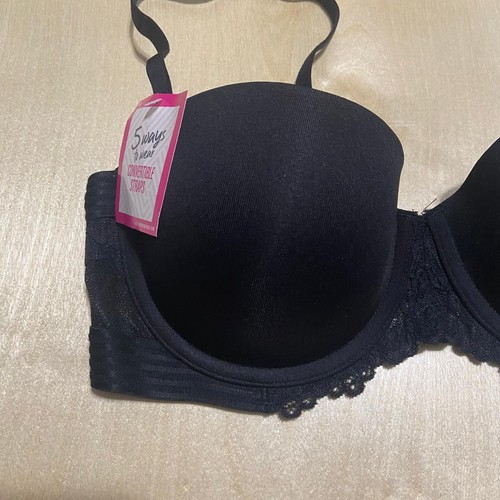 Maidenform Size 36B Women's Self Expressions Multiway Push-up Bra in Black - Picture 4 of 13
