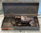 Vtg Black & Decker 1/4" Utility Drill 3/8 - 24 w Green Metal Box "Key" Electric