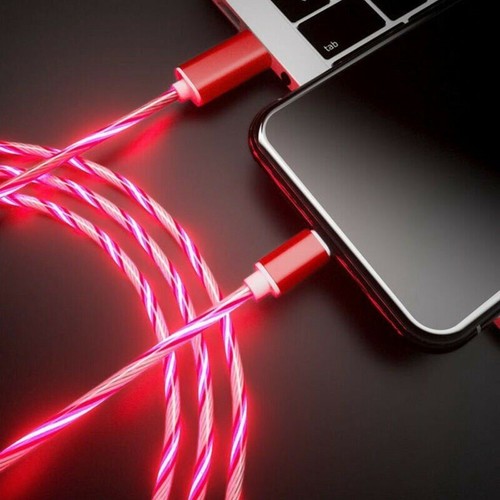 USB Sync Type-C LED Płynne podświetlenie do iPhone'a Ładowarka Kabel do transmisji danych Przewód ładujący - Zdjęcie 7 z 16