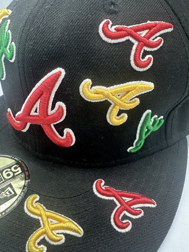 Gorra de béisbol ajustada vintage New Era Atlanta Braves talla 7 1/2 - Imagen 4 de 9