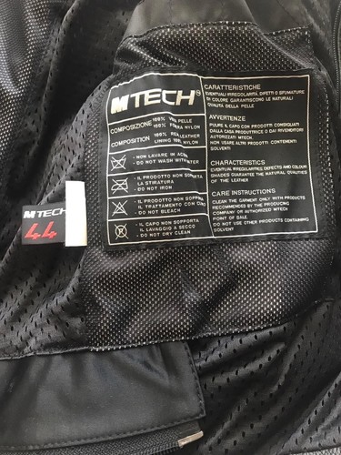 giubbino moto in pelle M Tech T Rex taglia 44 - Foto 6 di 6