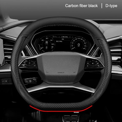 Car Steering Wheel Cover Wrap for Audi Q4 E-tron Q5 E-tron 2022 2023-24 37-38CM - Picture 9 of 12
