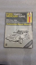 Haynes Ford Tempo & Mercury Topaz Repair Manual 84-94 Gas Models (36078) (used)
