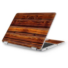 Skins for Asus Chromebook 12.5 vinyl wrap - Red Deep Mahogany Wood Pattern