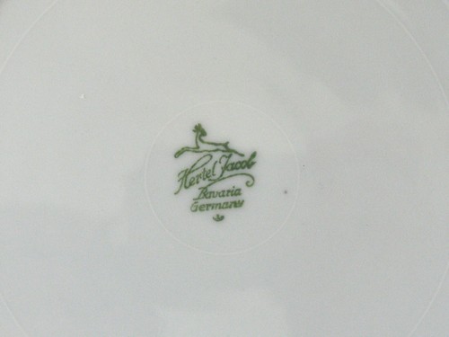 12 Hertel Jacob Bavaria Germany Birds Scenes Gilded Dessert Plates 7.5" - Picture 2 of 18