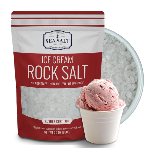 Ice Cream Salt, Rock Salt for Ice Cream Making, Universally Compatible Coarse Se - Picture 8 of 12