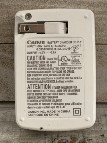 Genuine Canon CB-2LY Charger For S90 S95 S120 D10 SX500 SX280 NB-6L NB-6LH - Picture 2 of 4