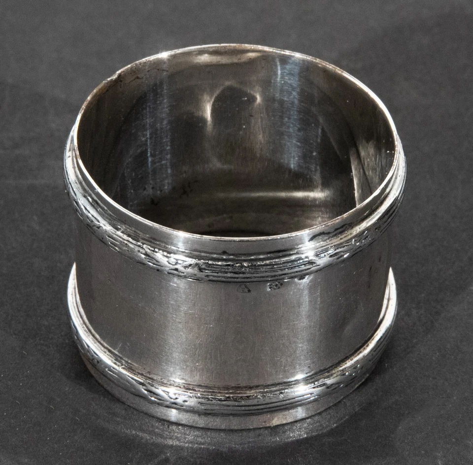 Anillo Servilletero Wolfers Frères Plata 800 Pureza 35,71 gramos Foto 3 de 4