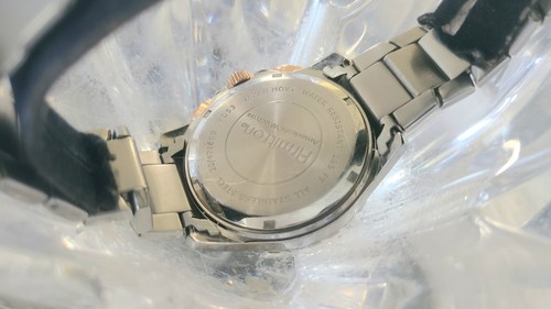 ARMITRON Men’s Watch 20/4786RG Stainless Steel Silver & Rose Gold Date  - Picture 7 of 10