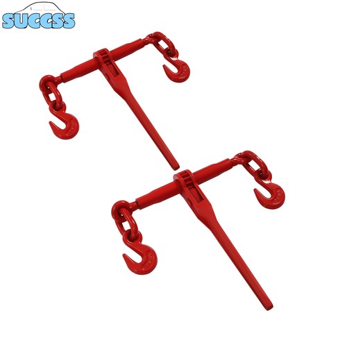 Pair Chain Hook Rigging Hook Ratchet Binder 3/8"-1/2" Load 9200 lbs For Tie Down - Foto 7 di 19