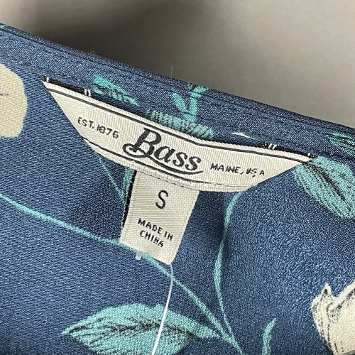 NEW Bass Dress Womens Small blue tan floral wrap outdoor - Picture 4 of 11