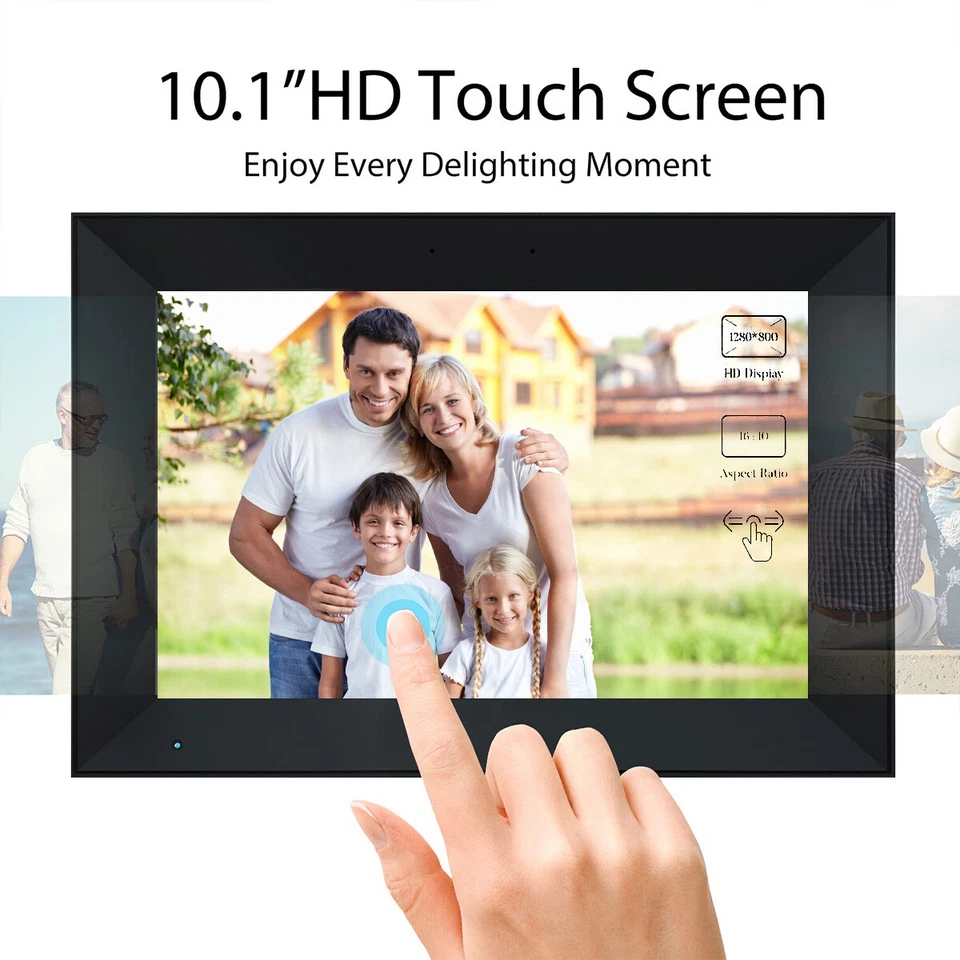 10-Inch Digital Smart Picture Frame with WiFi, HD IPS Screen, 32GB Storage US - Image 4 of 4