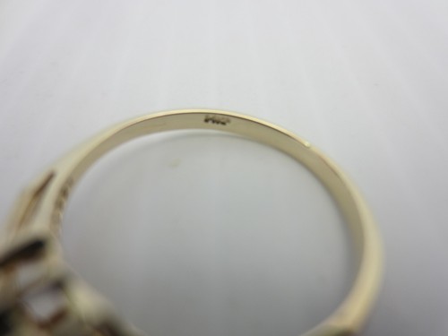 Anillo Bypass De Esmeralda Y Diamante De Oro Amarillo De 14k 0.27 Ct - Imagen 12 de 12