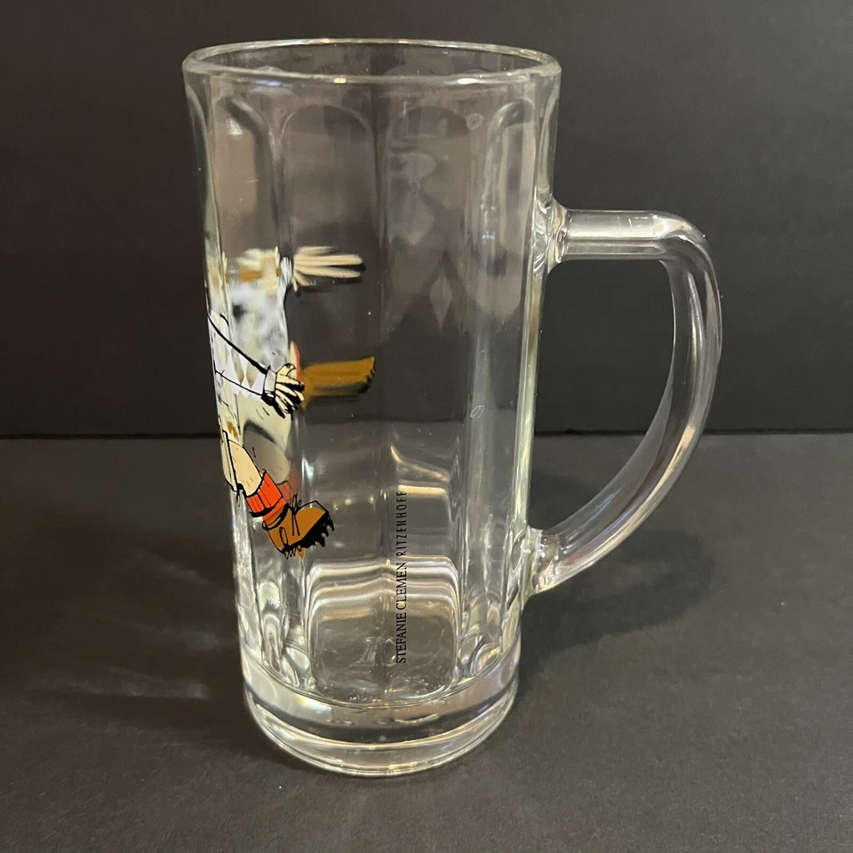 Taza de cerveza de vidrio Ritzenhoff Stefanie Clemen adhesiva festival bávaro del hombre alemán Foto 3 de 4