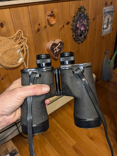 Bausch & Lomb USMC Mk-28 1944 (Contract Date) 7x,50 Binocular w/HOOD Strap - Picture 3 of 10