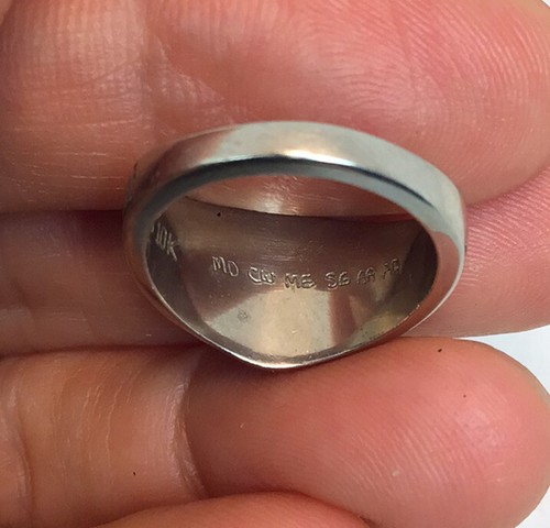 JOSTENS 10K Weißgold Hasbrouck Heights NJ High School 2007 Ringgröße 5 - Bild 6 von 11