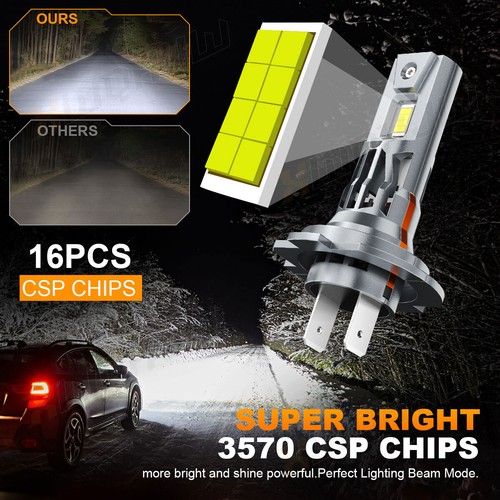 For Chevy Malibu 2013-2015 H7 H11 Combo LED Headlight High & Low Beam Bulbs Kit - Picture 2 of 12