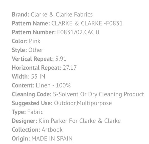 Clarke & Clarke F0832/1 Sunrise Stripe in Aqua/citrus 27” sample - Picture 3 of 3