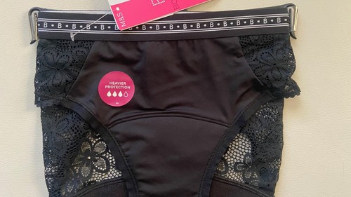 2 PAIRS OF BNWT M&S BOUTIQUE HEAVIER PROTECTION BIKINI PERIOD BRIEFS - Picture 2 of 3