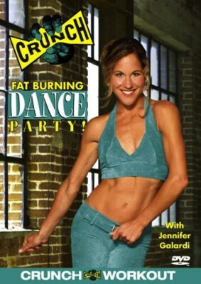 CRUNCH FITNESS FAT BURNING DANCE PARTY EXERCISE DVD NEW JENNIFER GALARDI WORKOUT