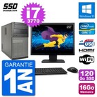 PC DELL 3010 MT Bildschirm 22 " i7-3770 RAM 16Go SSD 120Go HDMI Windows 10 Wifi