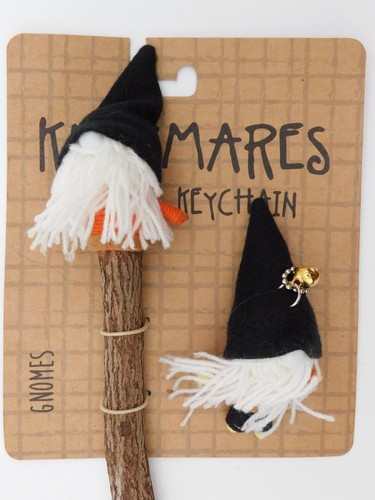 2x Set di matite e portachiavi Halloween Knitmares JACK-O'-PUMPKIN & GNOMI - Foto 3 di 4