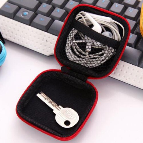 1PC Portable Mini Travel Cable Earphone Phone Charger Storage Case Pouch Wallet" - Picture 4 of 11