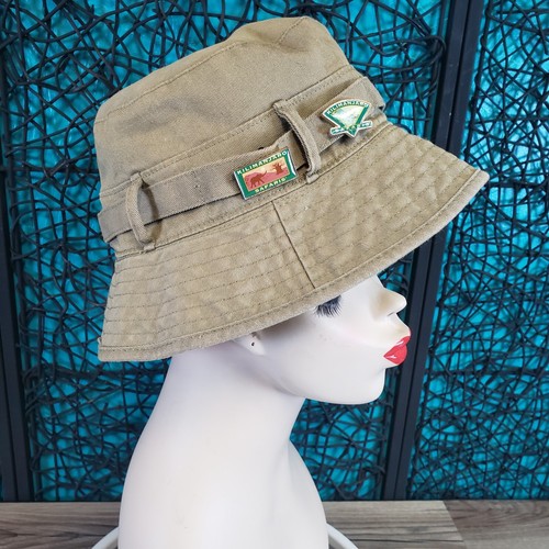 Disney Parks ADULT SIZE GREEN SAFARI Bucket Hat With 5 Pins KILIMANJARO SAFARIS - Picture 4 of 13