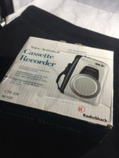 Radio Shack Voice Activated Cassette Recorder CTR-124 Original Box 14-1131