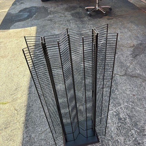 Huge 43”x19” Heavy Duty Steel CD DVD Storage Tower 320 Disc Capacity - Very Rare - Picture 7 of 10