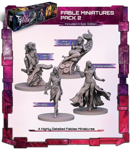 Twisted Fables Epic Collection Box KS All-In & Little Mermaid Dark Heroine Mat - Picture 11 of 17