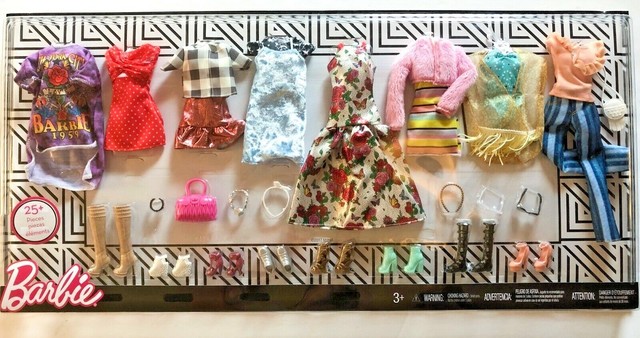 barbie fashions 8 outfit multipack