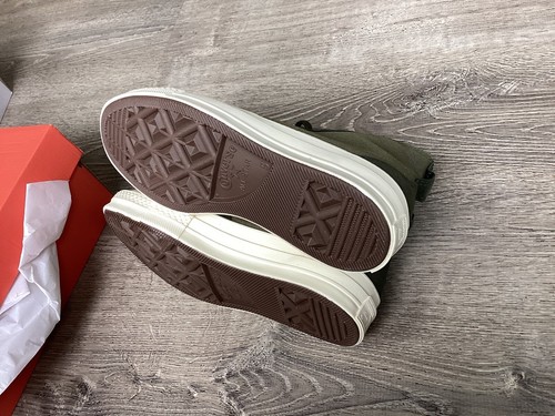 NUOVE sneakers alte Converse Chuck 70 verdi da donna taglia 7 foderate A05055C - Foto 13 di 15