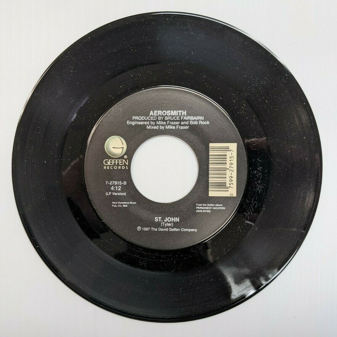 Rag Doll by Aerosmith - 1988 - 45 RPM - 7