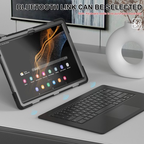Custodia antiurto per Samsung Galaxy Tab S9 Ultra S9 Plus S8 impugnatura girevole - Foto 5 di 20