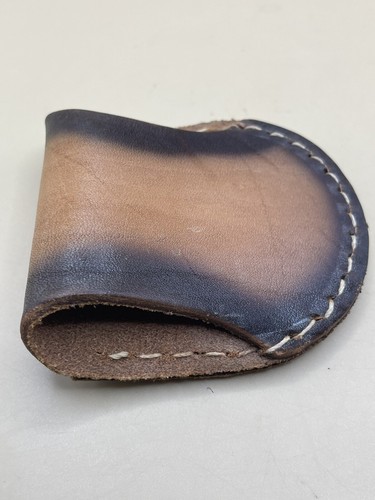 Leather Tooled Belt Pouch Knife/ Lighter Horse Imprinted Fits 1.5” Belt - Picture 4 of 5