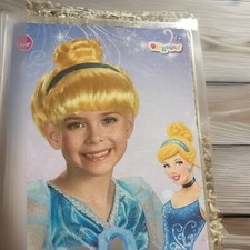 NEW Disney Cinderella Blond Hair Wig Dress Up or Halloween Costume Child Girl