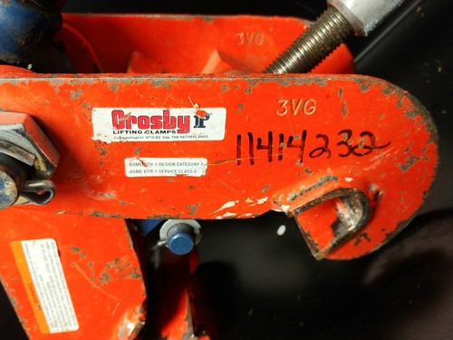 Crosby IPTKUD 3 Ton Beam Lifting Clamp 3" - 7.5" Capacity 2709993 - Picture 5 of 11