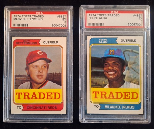 ⚾️Complete PSA Graded 1974 TOPPS TRADED 44 Card Set⚾️ MID/HIGH GRADE Avg EX/NM! - Picture 16 of 24