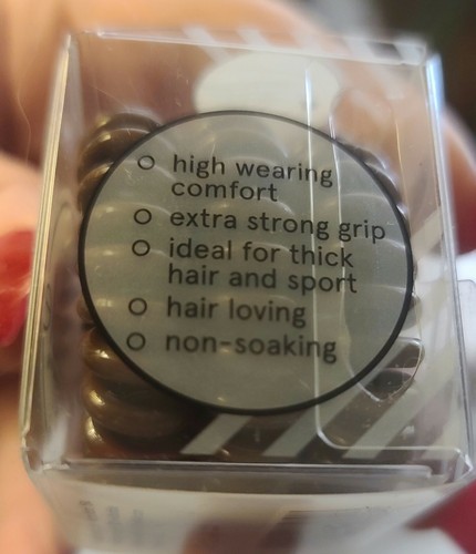 INVISIBOBBLE POWER Extra Strong Grip Hair Ring 3 pc NIB - Pretzel Brown - Picture 3 of 5