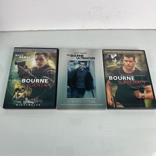 The Bourne Trilogy Lot Bourne Identity Supremacy Ultimatum DVD