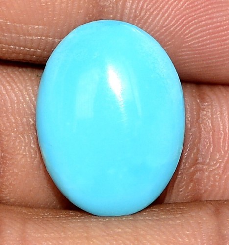 19x15 mm Natural Sleeping Beauty Turquoise Oval Cabochon 8.07 CTS Loose Gems - Picture 1 of 6