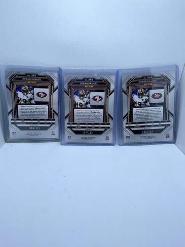 NFL Lot 12 Deebo Samuel Trading Cards, Sleeved, COLOR /Num. San Fran 49ers 🔥 - Picture 7 of 9