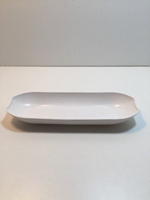 George Foreman Grill Original 9/" Grease Trap Drip Tray /& scraper// fork White
