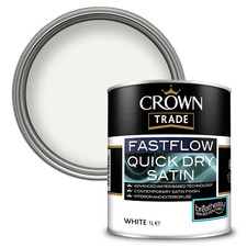 Crown Trade Fast Flow Quick Dry Satin, White, Black, Magnolia, All Sizes